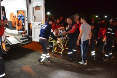 Ayvalık'ta Motosiklet Kazası Açıklaması 1 Yaralı