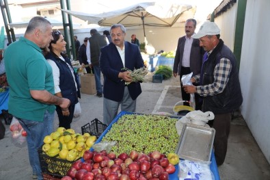 Başkan Uysal, Aktaş'la Pazaryeri Esnafını Ziyaret Etti