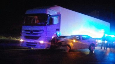 Manisa'da Trafik Kazası Açıklaması 1 Yaralı