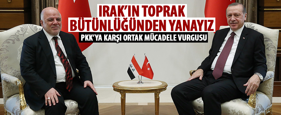 Erdoğan ve İbadi ortak basın açıklaması yaptı