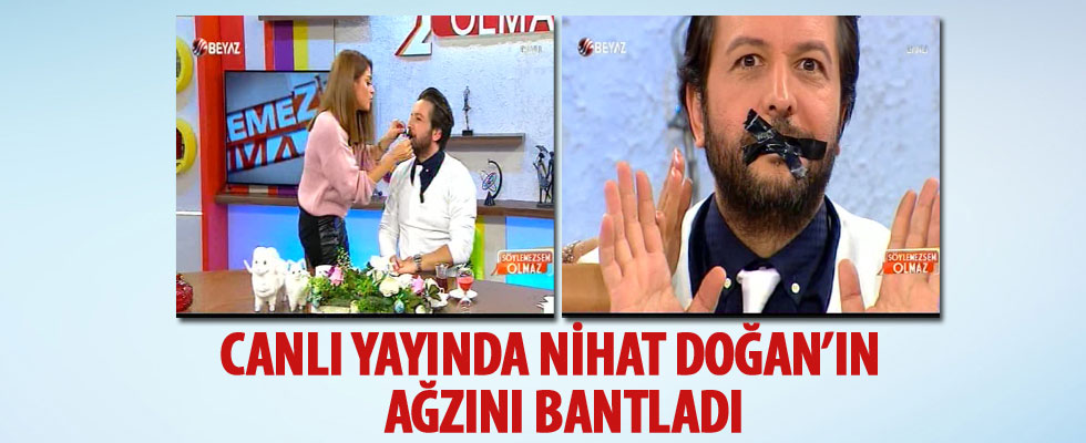 Bircan İpek, Nihat Doğan'ın ağzını bantladı