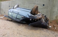 SAĞLIKÇI - Yoldan Çıkan Otomobil Takla Attı Açıklaması 4 Yaralı