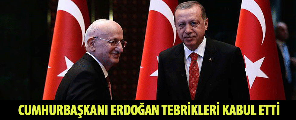 Cumhurbaşkanı Erdoğan, tebrikleri kabul etti