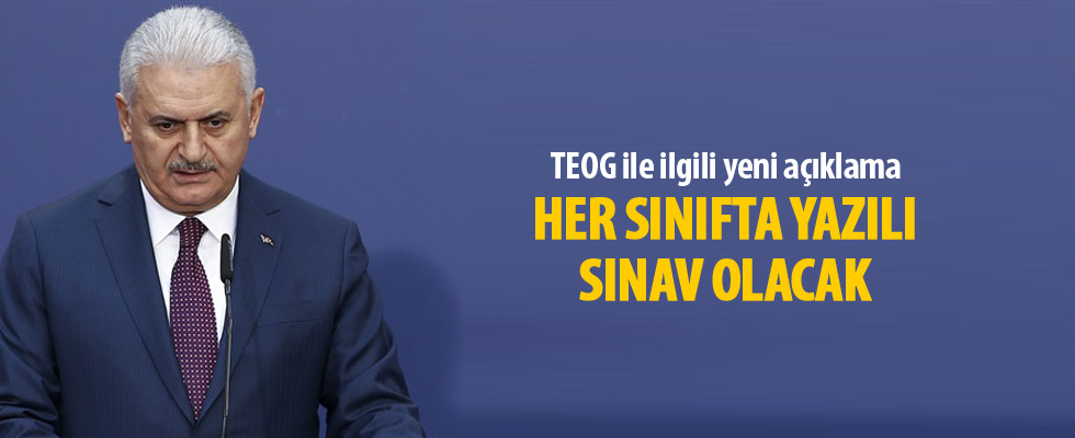 Başbakan Yıldırım'dan TEOG açıklaması