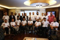 TEKERLEKLİ SANDALYE BASKETBOL - Eller Gücü'nden Büyük Final Öncesi Başkan Ak'a Ziyaret