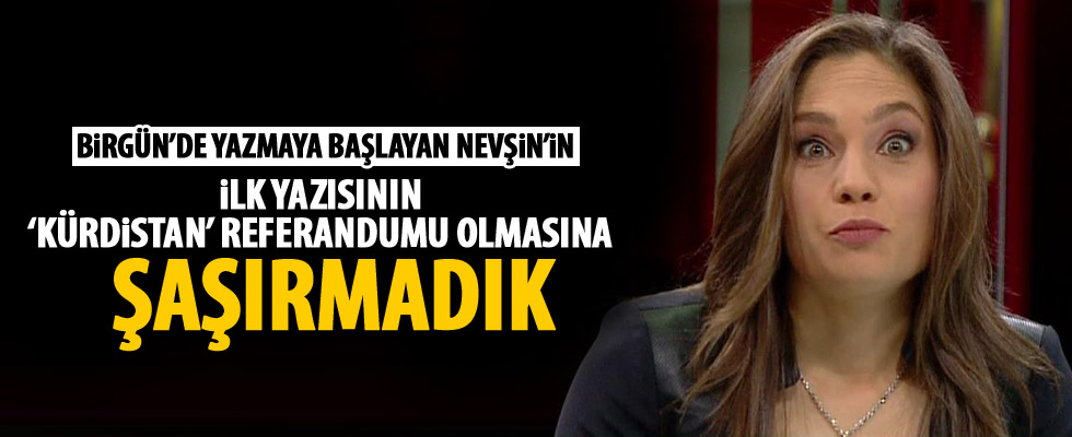 Nevşin Mengü, Birgün'de yazmaya başladı