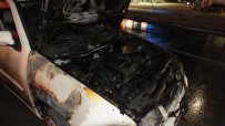 Anamur'da Seyir Halindeki Otomobil Alev Alev Yandı