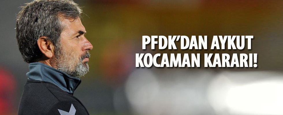 PFDK, Aykut Kocaman ve Alper Potuk için kararını açıkladı