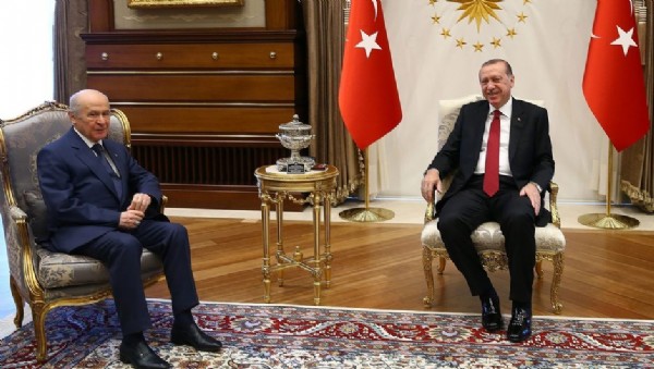 Cumhurbaşkanı Erdoğan, Bahçeli ile görüştü