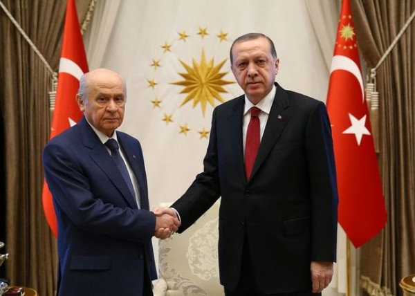 Cumhurbaşkanı Erdoğan, Bahçeli ile görüştü