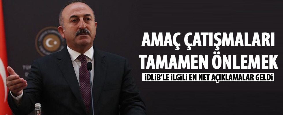 Çavuşoğlu'ndan İdlib açıklaması