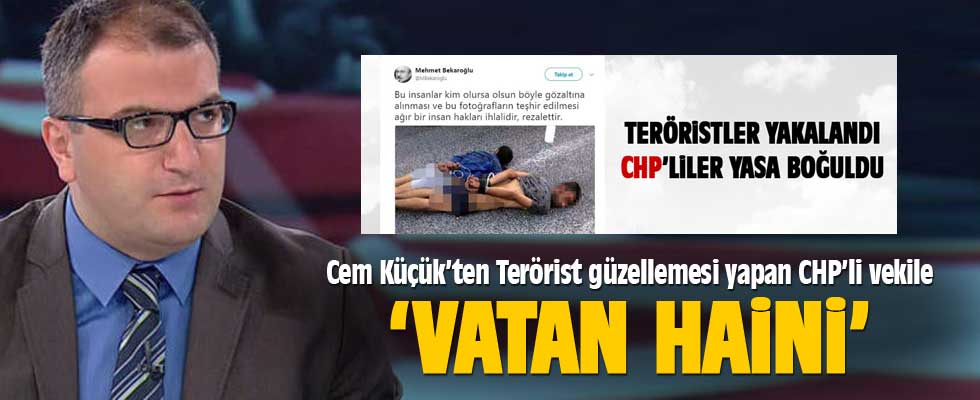 Cem Küçük'ten CHP'li Bekaroğlu'na tepki
