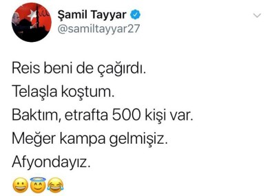 Milletvekili Tayyar'dan Esprili Mesaj