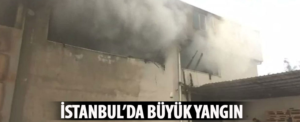 İstanbul Hadımköy'de lojistik deposunda yangın!