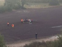 HELİKOPTER DÜŞTÜ - Ralli Şampiyonası'nda helikopter düştü
