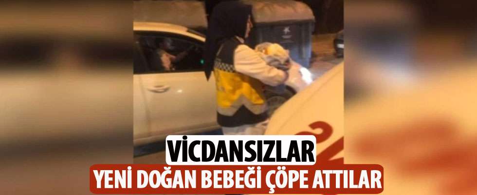 Vicdansızlar... Yeni doğan bebeği poşetle çöpe attılar