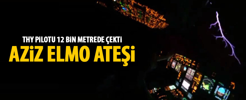 Pilot şimşeklerin arasından böyle geçti