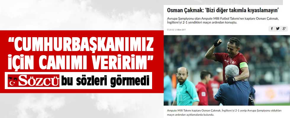 Sözcü'nün Erdoğan hazımsızlığı