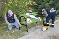 ONARIM ÇALIŞMASI - Park Ve Spor Alanlarında Bakım Onarım Çalışmaları