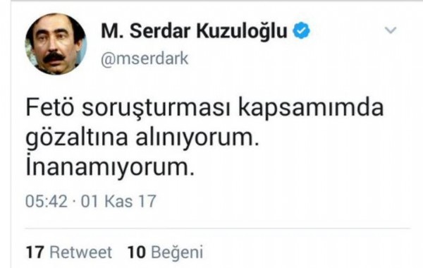 Serdar Kuzuloğlu gözaltında