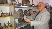 KAHVE CEZVESİ - 1800 Yıllık Eşyalar 'Kültür Kafe'de Sergileniyor