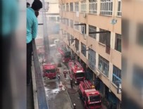 YANGıN YERI - Bayrampaşa'da iş merkezinde yangın
