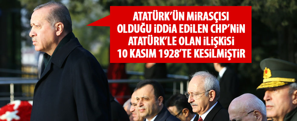 Cumhurbaşkanı Erdoğan: CHP'nin Atatürk'le ilişkisi kesilmiştir