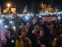 Barselona'da halk yine sokaklara döküldü