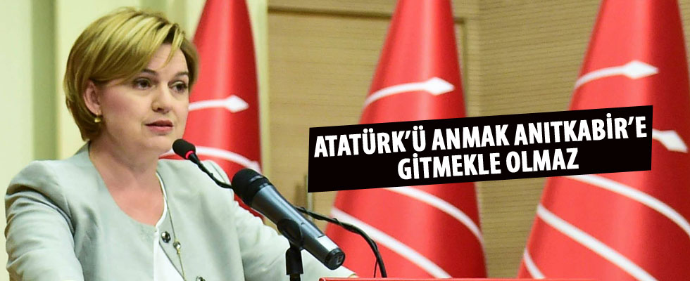 Selin Sayek Böke: Atatürk'ü anmak Anıtkabir'e gitmekle olmaz