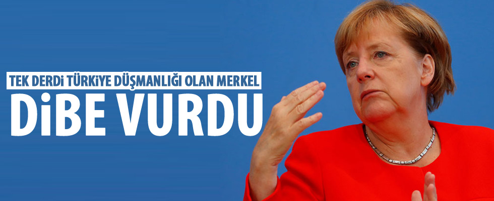 Merkel dibe vurdu