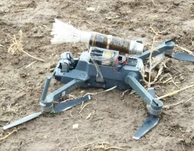 PKK'nın bomba yüklü 'Drone'u düşürüldü