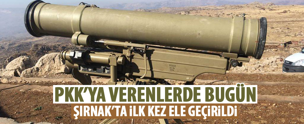 Şırnak'ta Rus yapımı METİS füzesi ele geçirildi