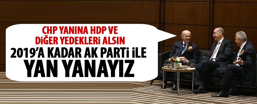 Devlet Bahçeli: 2019'a kadar Ak Parti ile mücadele edeceğiz