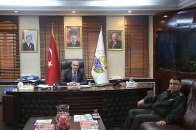 İl Jandarma Alay Komutanından Başkan Yılmazer'e Ziyaret