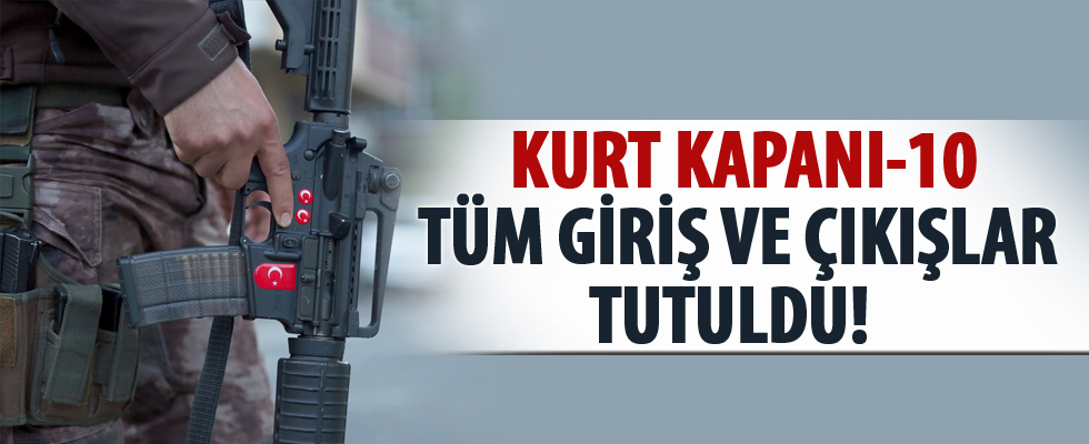 İstanbul'da Kurt Kapanı-10 operasyonu