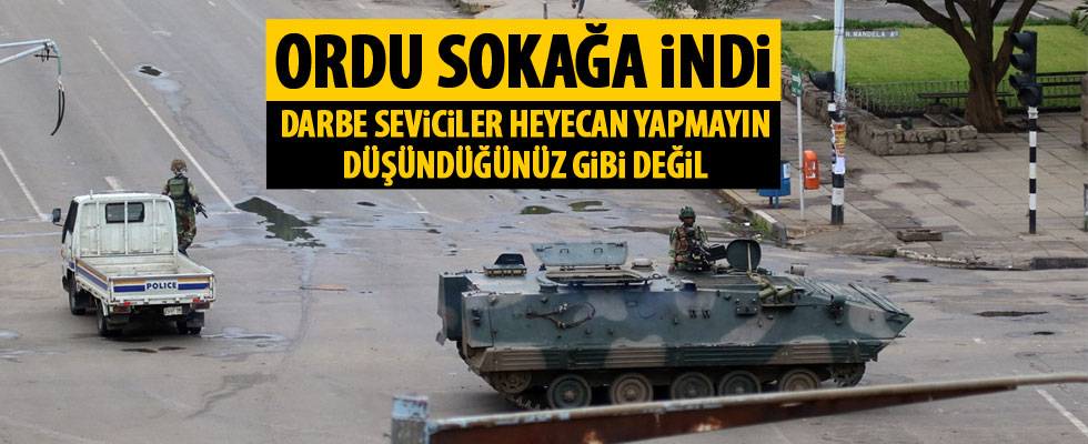 O ülkede ordu sokağa indi