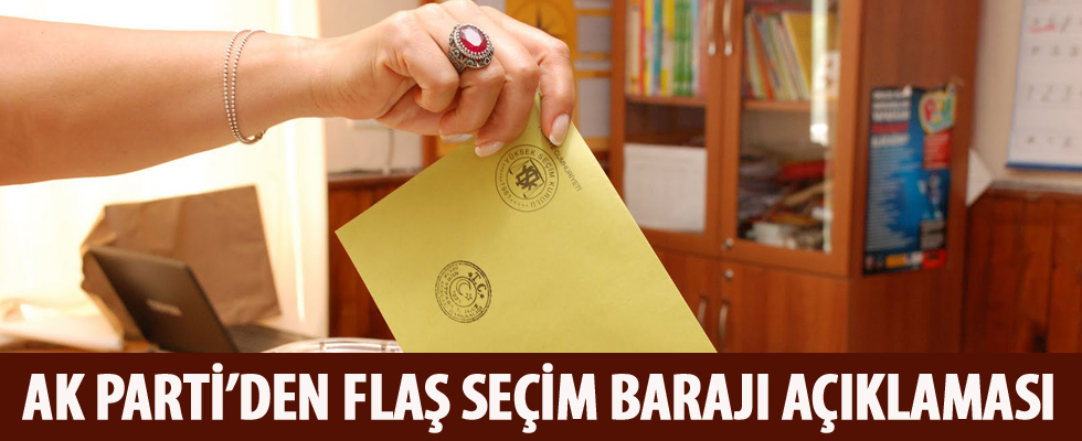 AK Partili Hayati Yazıcı'dan seçim barajı ile ilgili flaş açıklama