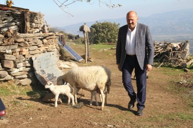 Başkan Ertürk, Çobanları 1300 Rakımda Ziyaret Etti