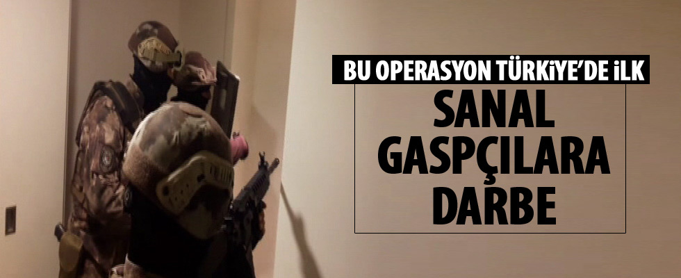 Türkiye'de ilk kez sanal para gasp operasyonu