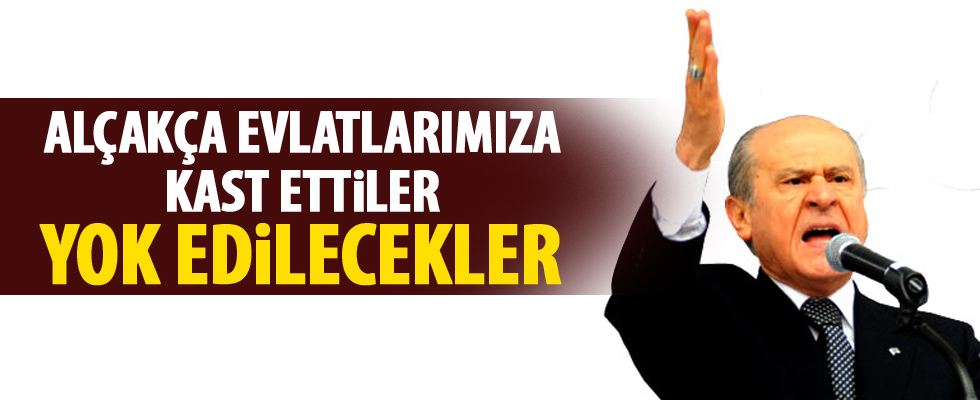 Bahçeli'den terörle mücadele çıkışı