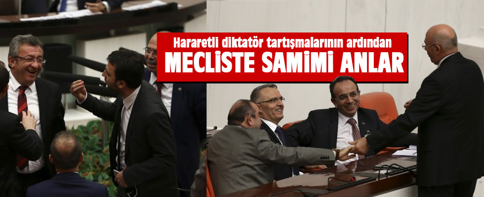 Meclis'te samimi anlar