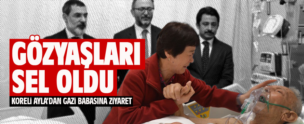 Koreli 'Ayla'dan gazi babasına ziyaret.