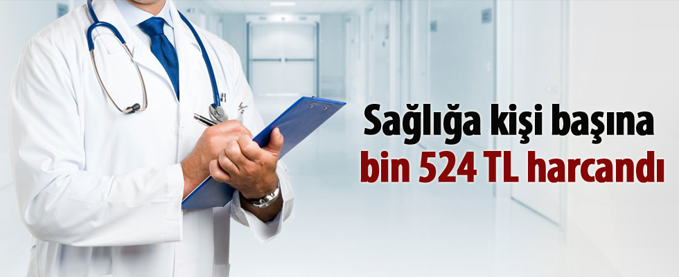 Sağlığa kişi başına bin 524 TL harcandı