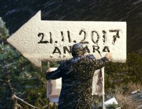 Ankara'da mevsimin ilk karı yağdı