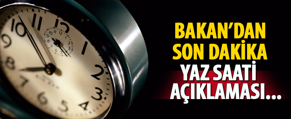 Bakan Albayrak'tan flaş yaz saati açıklaması!