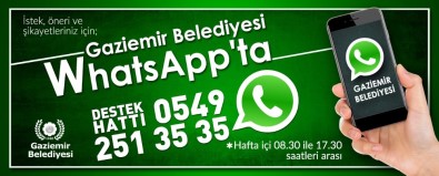 Gaziemir Belediyesi Whatsapp'ta