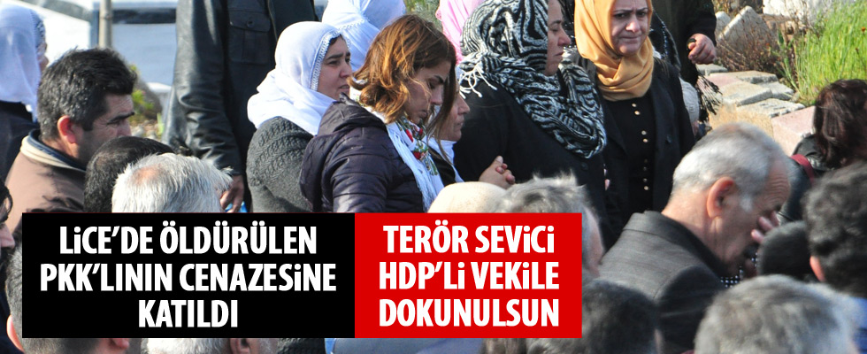 HDP'li Ayşe Acar Başaran, PKK'lı teröristin cenazesine katıldı