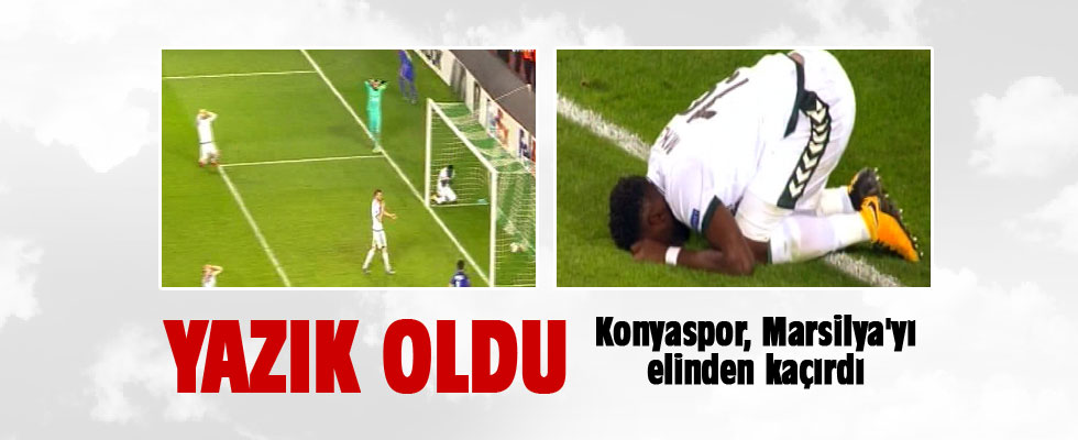 Atiker Konyaspor, Marsilya'yı elden kaçırdı!..