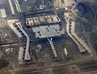 3. Havalimanı uçaktan görüntülendi