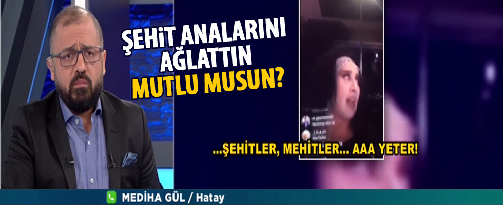 Şehit yakınları canlı yayında Nur Yerlitaş'a isyan etti